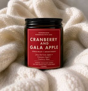 Handmade Cranberry & Gala Apple Candle