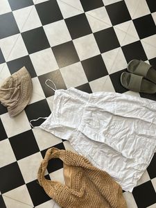 Eyelet Sundress: White dress