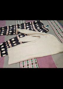 Cozy Snowflake Print winter sweater lower set
