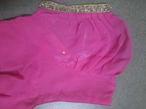 Beautiful Pink Embroidered Saree
