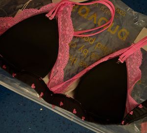 kawai Heart Print Bra