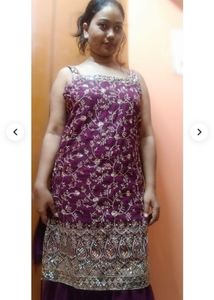 Embroidered Lehenga Choli Set (sharara)
