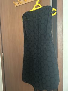 Marks And Spencer Black Net Straight One Peice