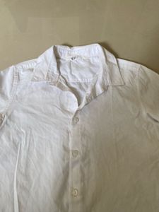 H&amp;M White Collared Shirt