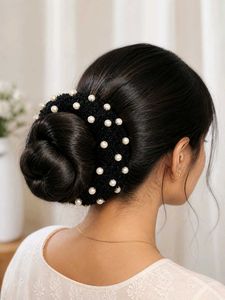 Chic Black Pearl Scrunchie