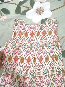 Beautiful Printed Cotton Maxi Dress 🤍🌸