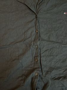 Tommy Hilfiger Black Button-Up Top