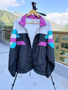 Vintage 80s Colorblock Windbreaker Jacket