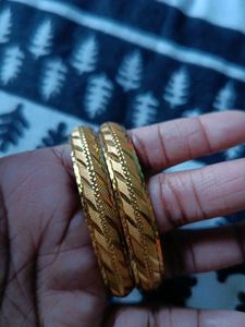 Golden Bangles (Set of 2)