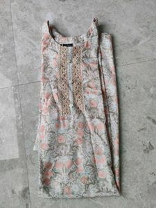 Floral Print Cotton Kurta