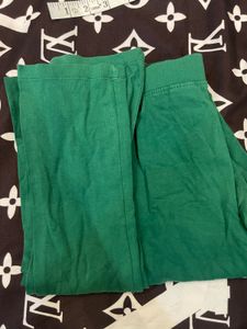 Green Casual Bottoms