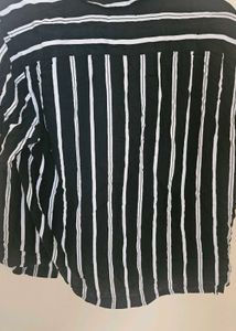 Striped Short Sleeve Button-Up Shirt