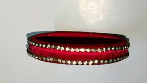 Bangles stone chain &amp; Resham one piece hand made