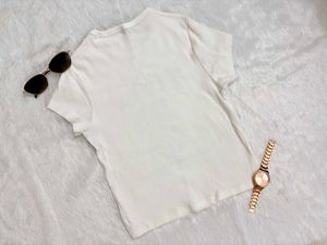 White 'Flora' Graphic T-Shirt