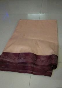 Cream & Maroon Mix Original Silk