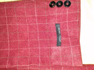 Men's Red Plaid Blazer