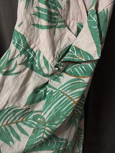 Tropical Leaf Print Midi Dress32-34