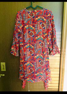 Vibrant Bohemian Print Kurta from Myntra