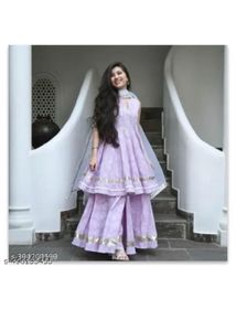 Lavender Kurta Palazzo Set