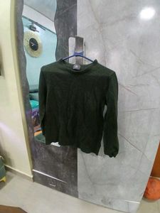 H&amp;M Olive Green Knit Sweater - Size S