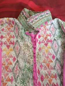 2 pis Embroidered Ethnic Kurta