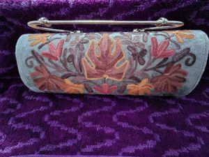 Kashmiri Hand Embroidery Duffle purse