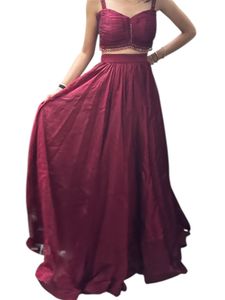Elegant Maroon Lehenga Choli Set
