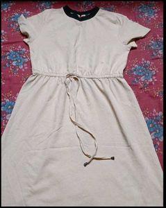 Casual Cream Maxi Dress