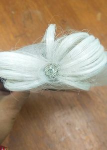 Beautiful White Cap Style Hair Band
