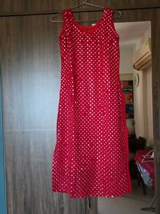 Red Sequined Kurta