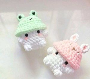 Crochet Kawaii Foodie keychain(1 piece)