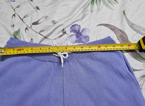 Purple Drawstring Jogger Pants