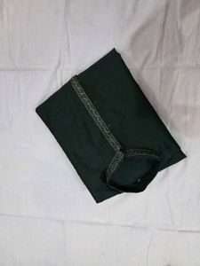 Men's Green Embroidered Kurta