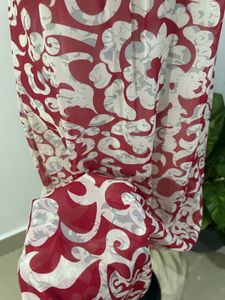Red Floral Sleeveless Maxi Dress
