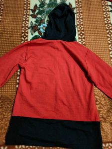 aesthetic Red Hoodie