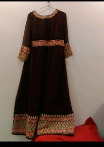 Women Anarkali Floor Tuch Suit Pant With