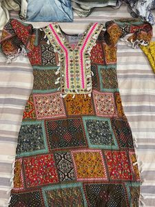 Boho Mirror Work Kurta