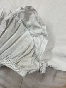 White Puffed Hands T-shirt