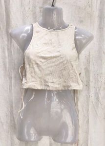 Sleek Side-Tie Crop Top