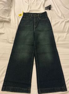 Baggy Wide Leg Dark Wash Denim Jeans