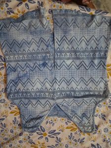 Blue Crocheted Tank Top