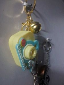 Evil Eye Owl Crescent Moon Keychain
