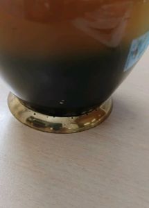 Brass vase- painted