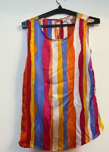Forever 21 Vibrant Striped Sleeveless Top