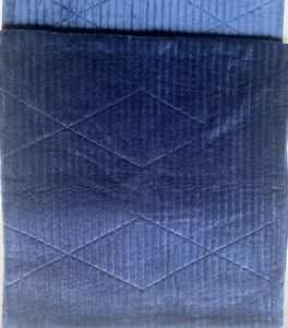 45x45 Blue Quilted Cushion Cover- 1 Pcs