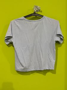 Blue Cropped T-Shirt