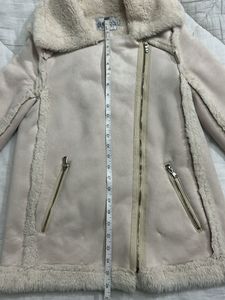 Faux Suede Shearling Jacket