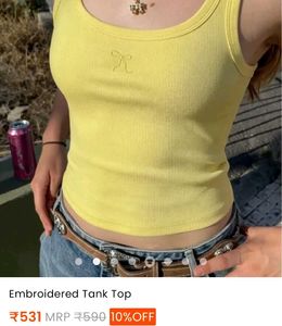 SAVANA Bow tank top