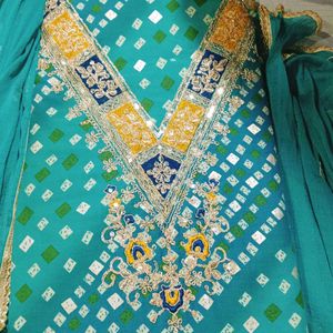 Embroidery Work Unstitched Suit