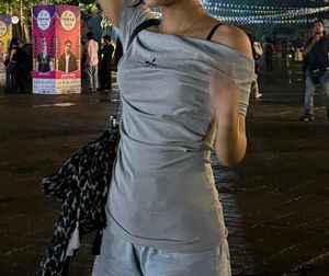 Grey short Sleeve Top
